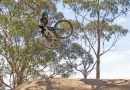 Willem Burgess rides the new Jack Jumper trail at the Clarence Mountain Bike Park.